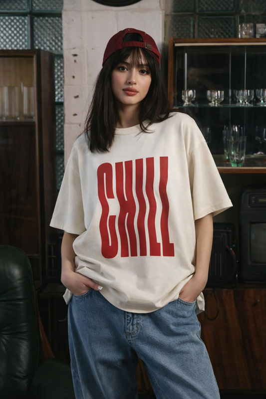 Chill Printed Oversized T-shirt