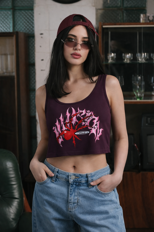 Spidy Graphic CropTank top