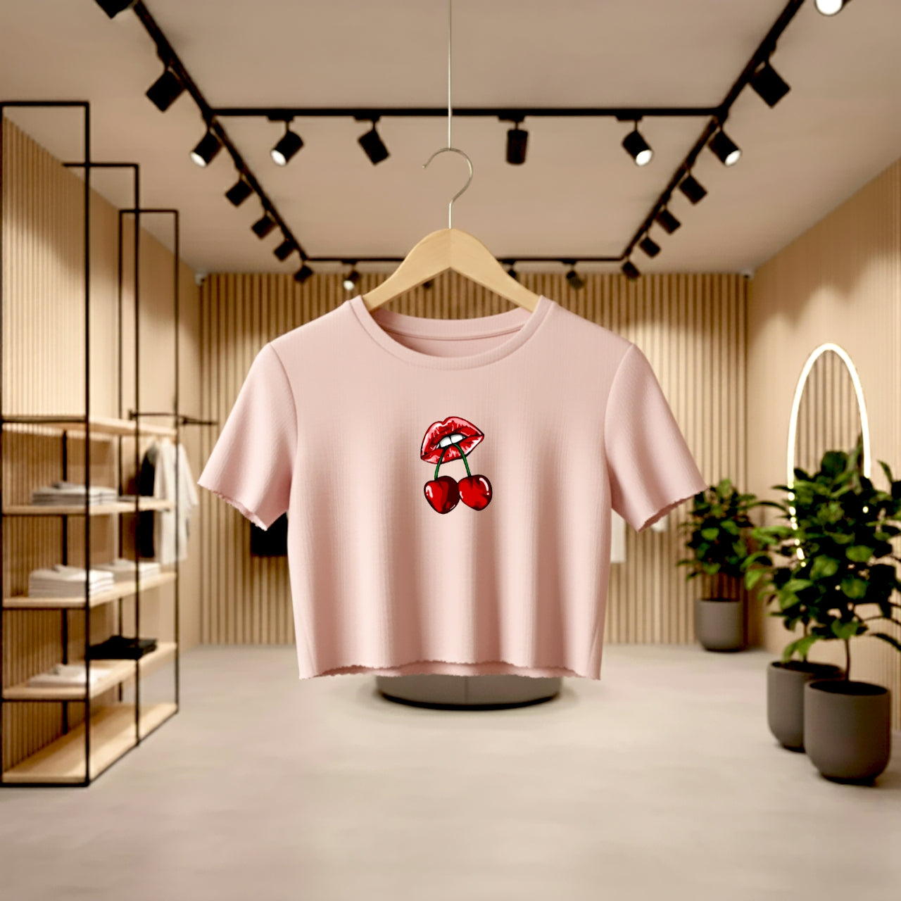 Cherry Women's Crop top