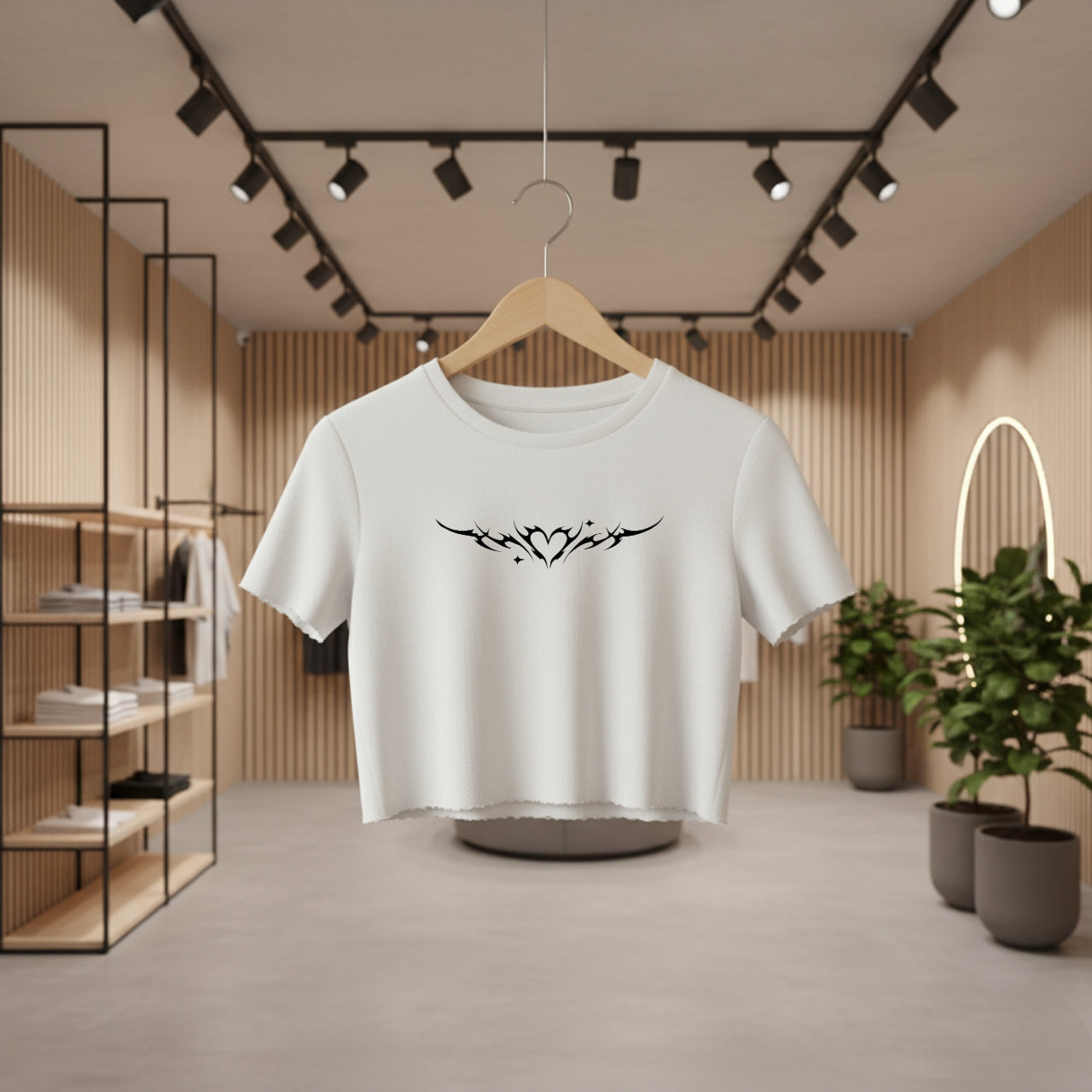 Graphics Heart Women's Croptop