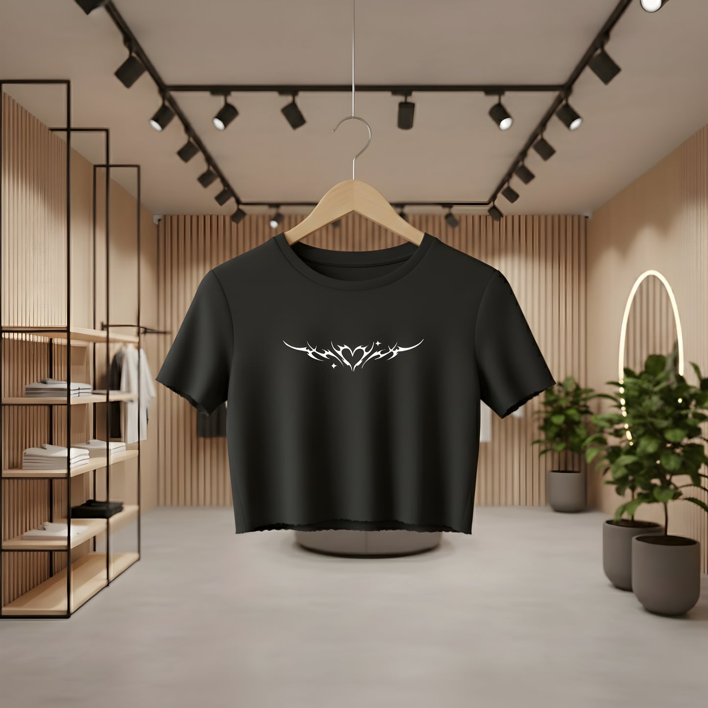 Graphics Heart Women's Croptop