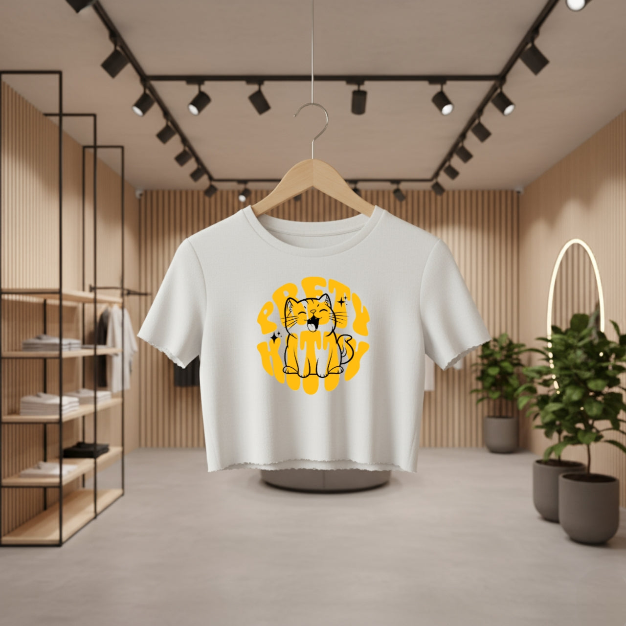 Pretty kitty women's Croptop