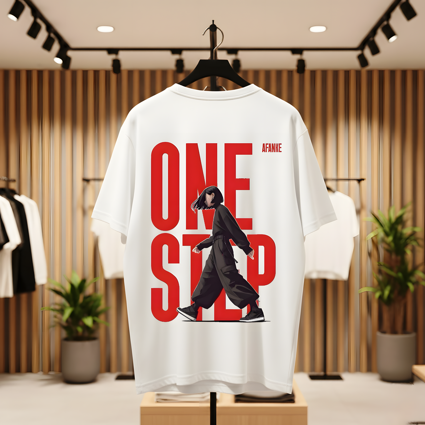 One Step printed Oversized T-shirt