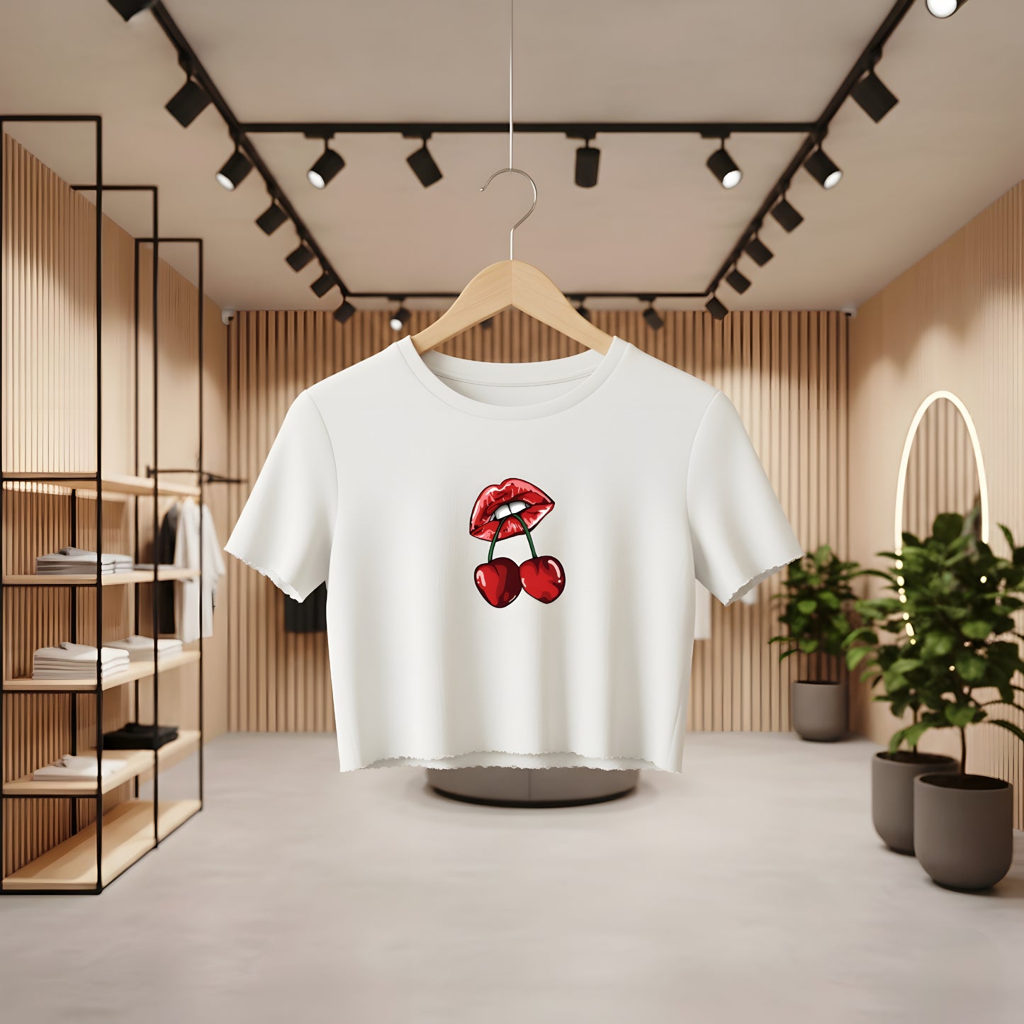 Cherry Women's Crop top