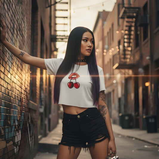 Cherry Women's Crop top