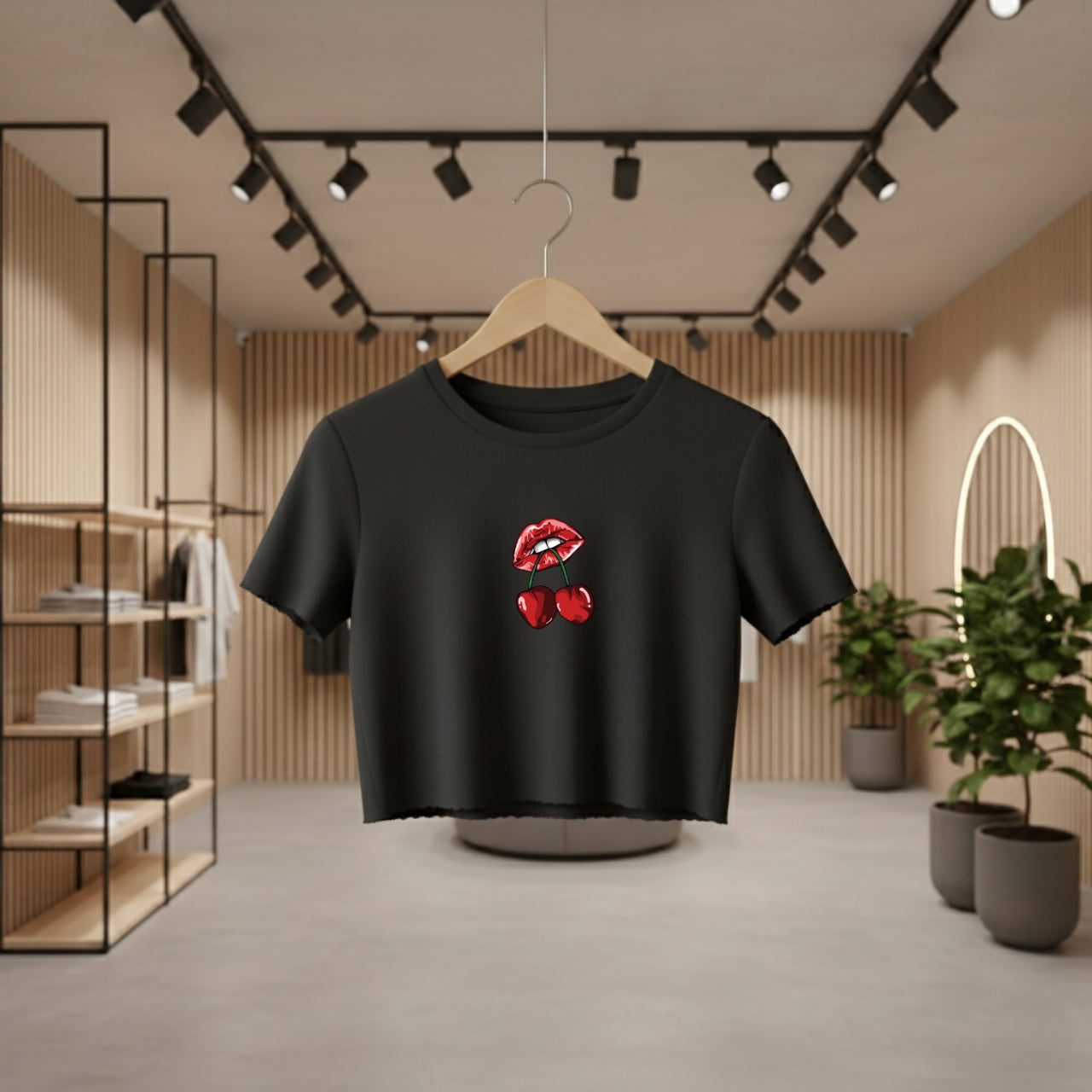 Cherry Women's Crop top