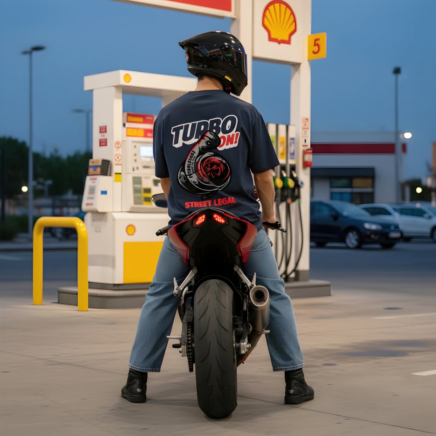 Turbo On Automotive fans Oversized Tee