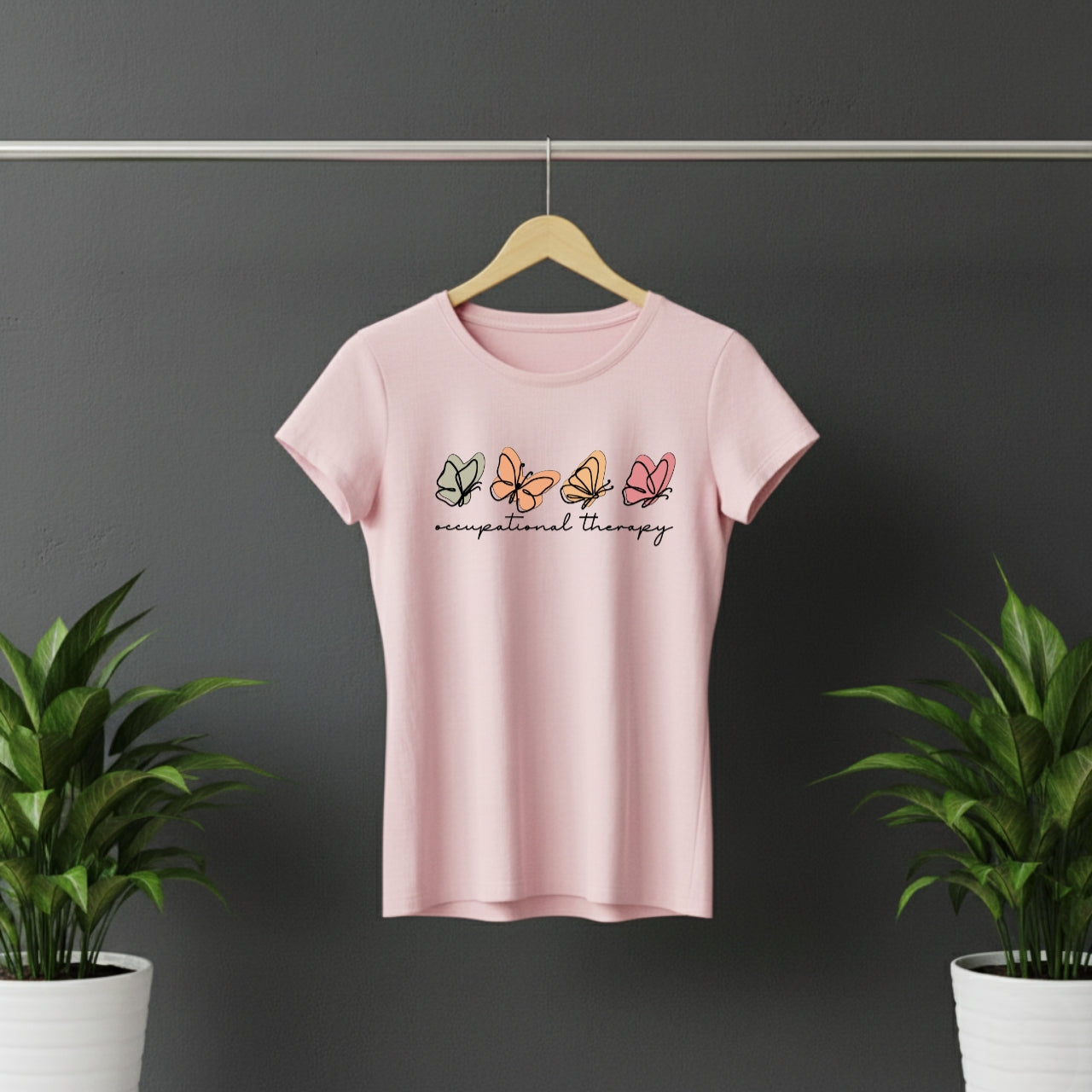 Butterfly print T-shirt