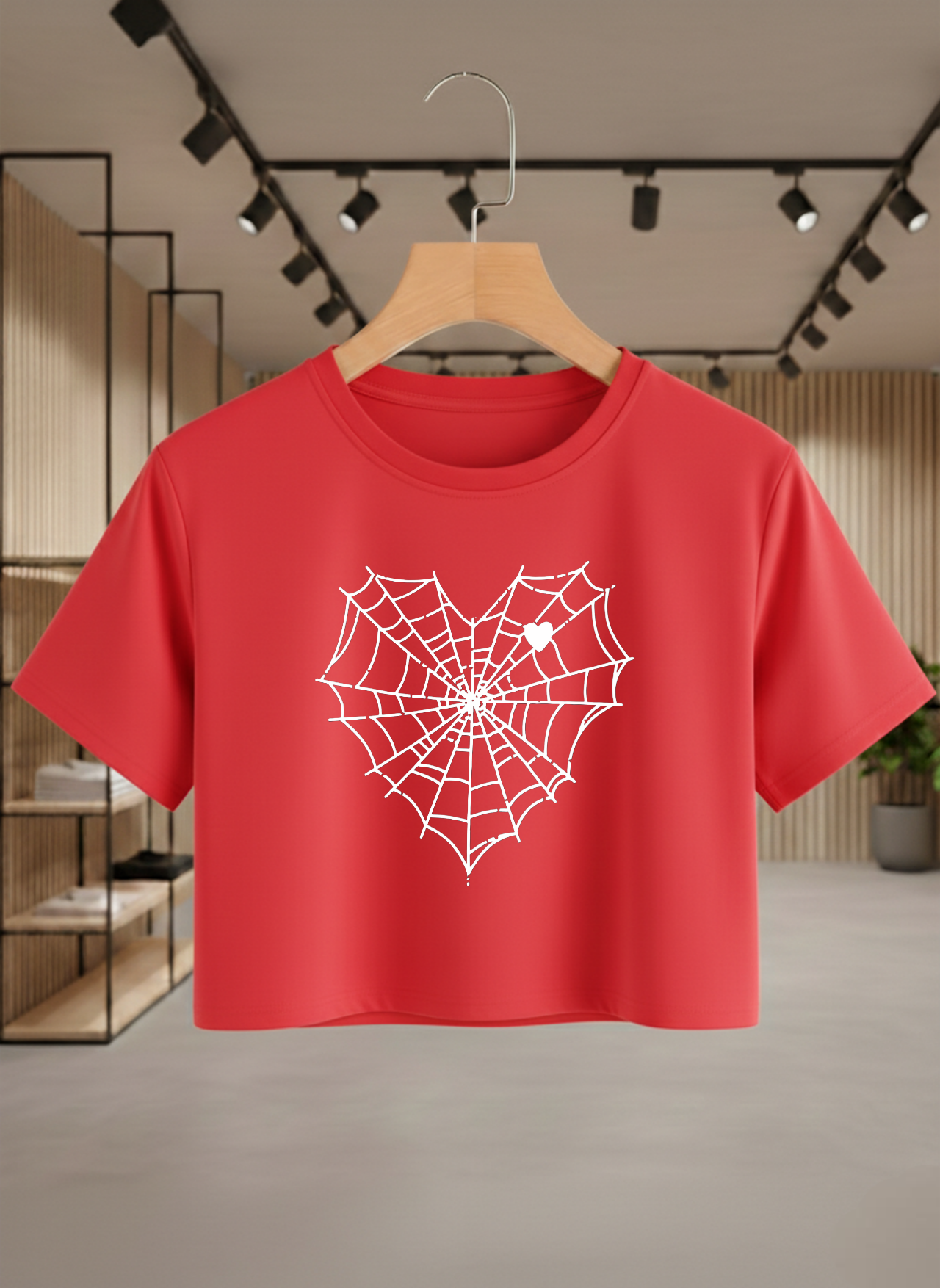 Spider Heart CropTop