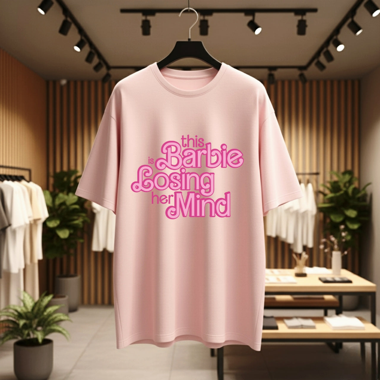 Barbie Printed Oversized T-shirt