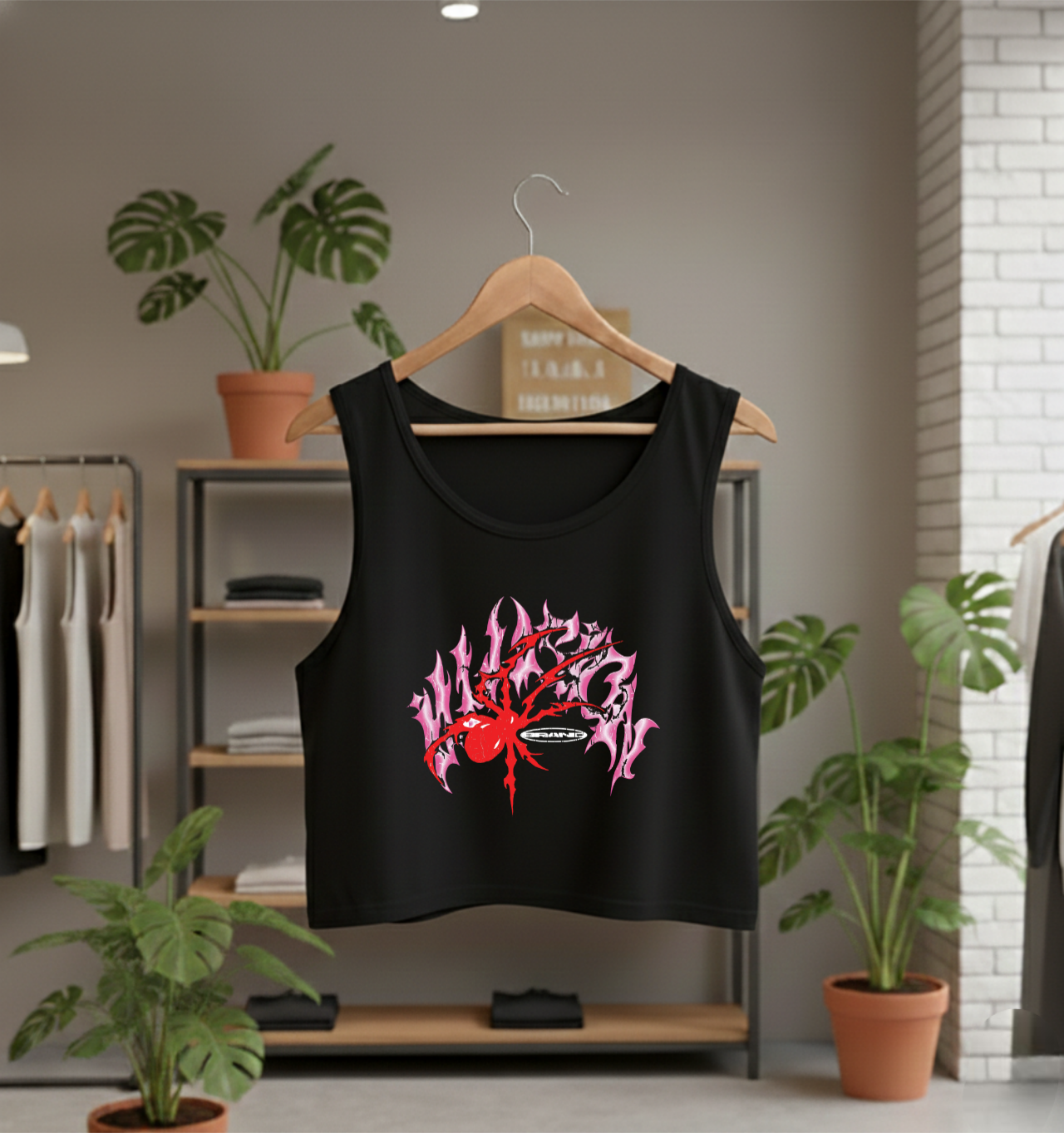Spidy Graphic CropTank top