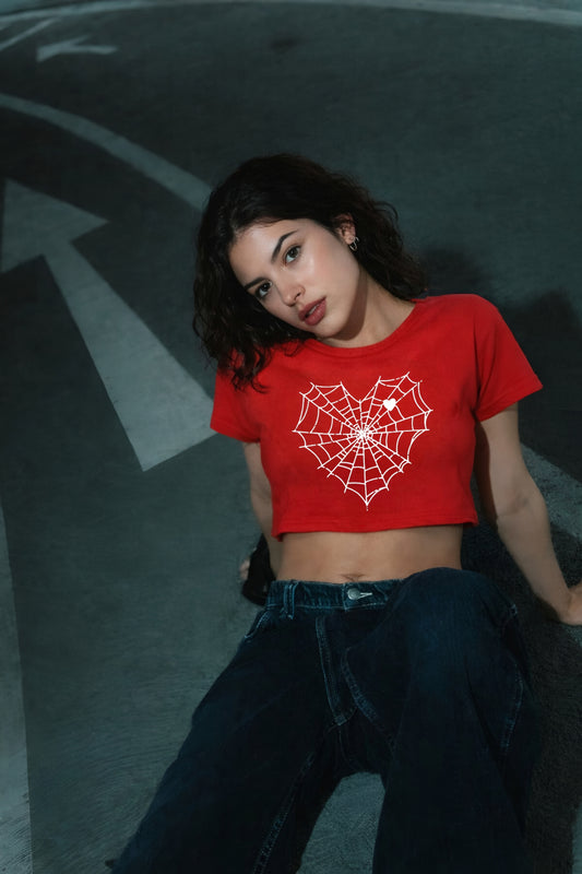 Spider Heart CropTop