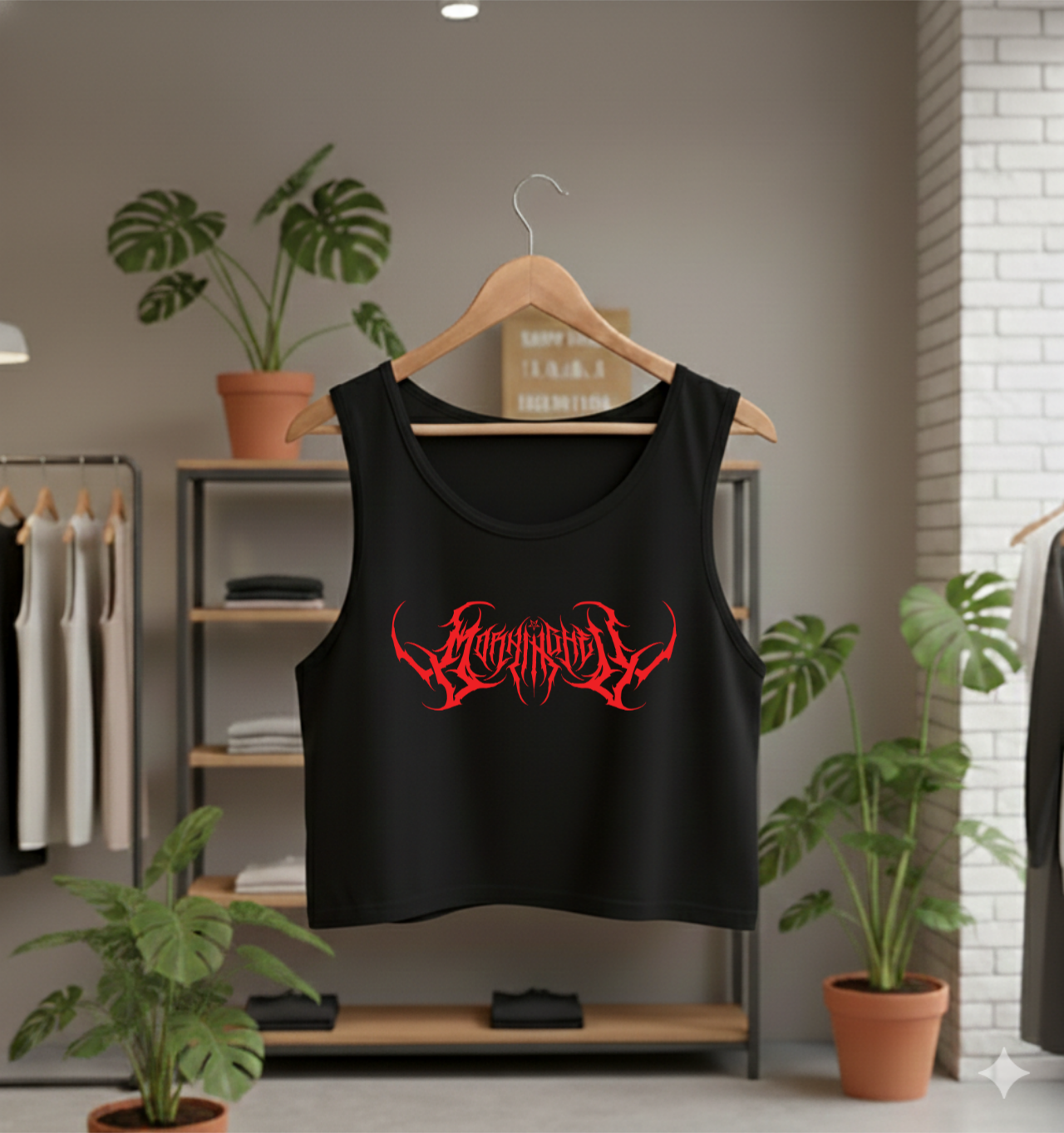 Moonlight Printed CropTank Top
