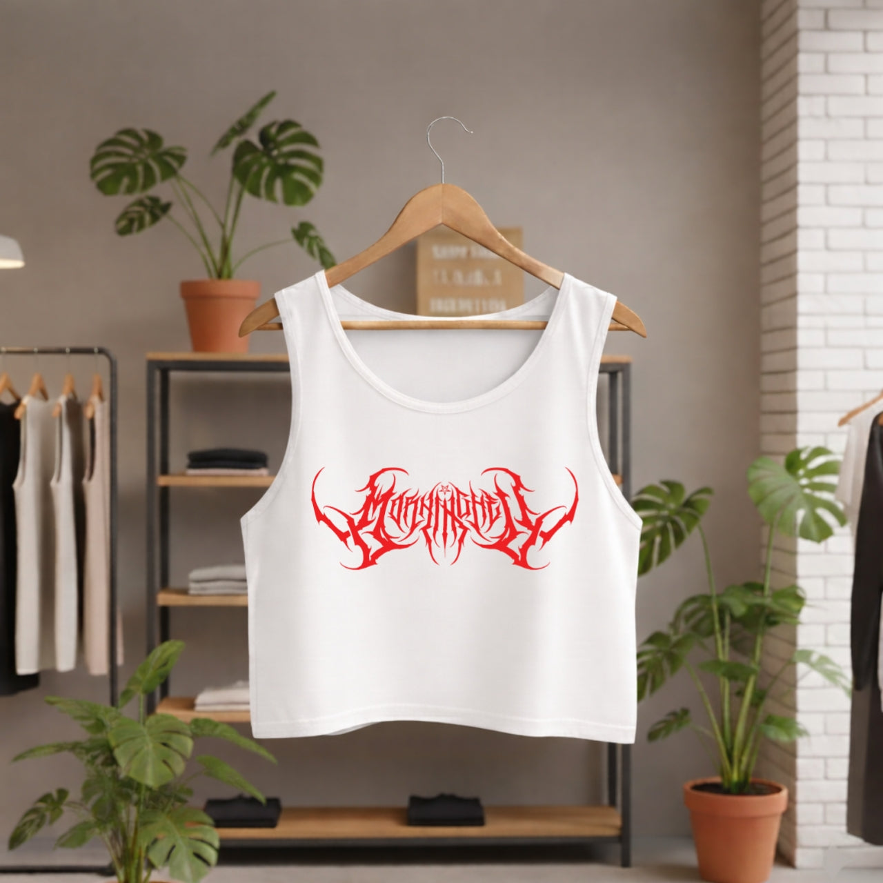 Moonlight Printed CropTank Top