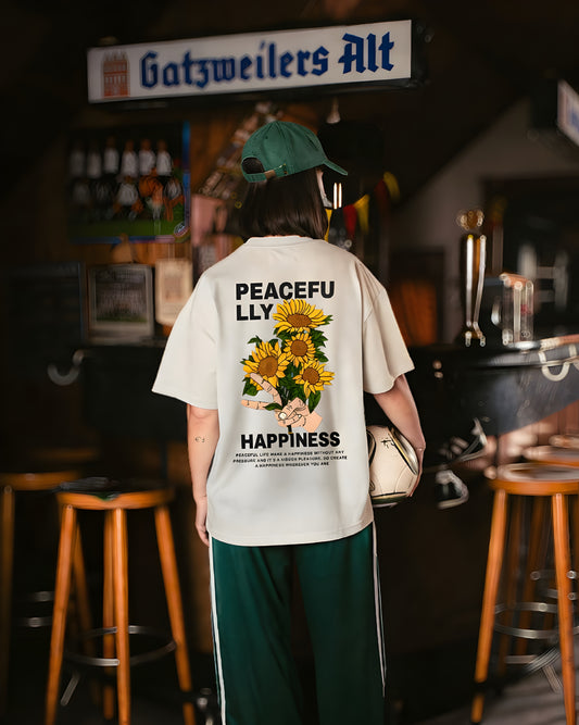 Peacefully Happiness Women's Oversized T-shirt