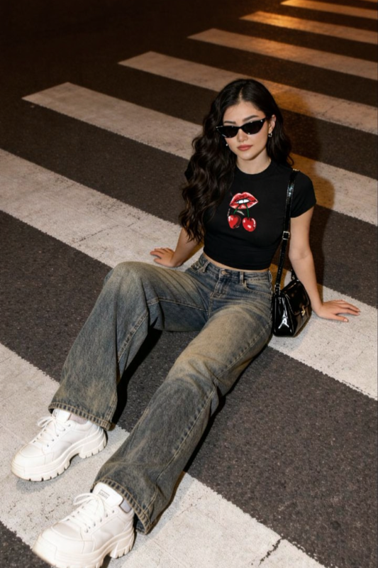 Cherry Women's Croptop